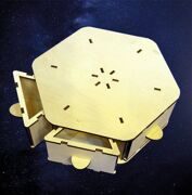 Шкатулка шестигранная №4 с ящиками 20х20х5 см