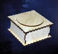 Р. Шкатулка квадратная №2 9,5х9,5х5 см